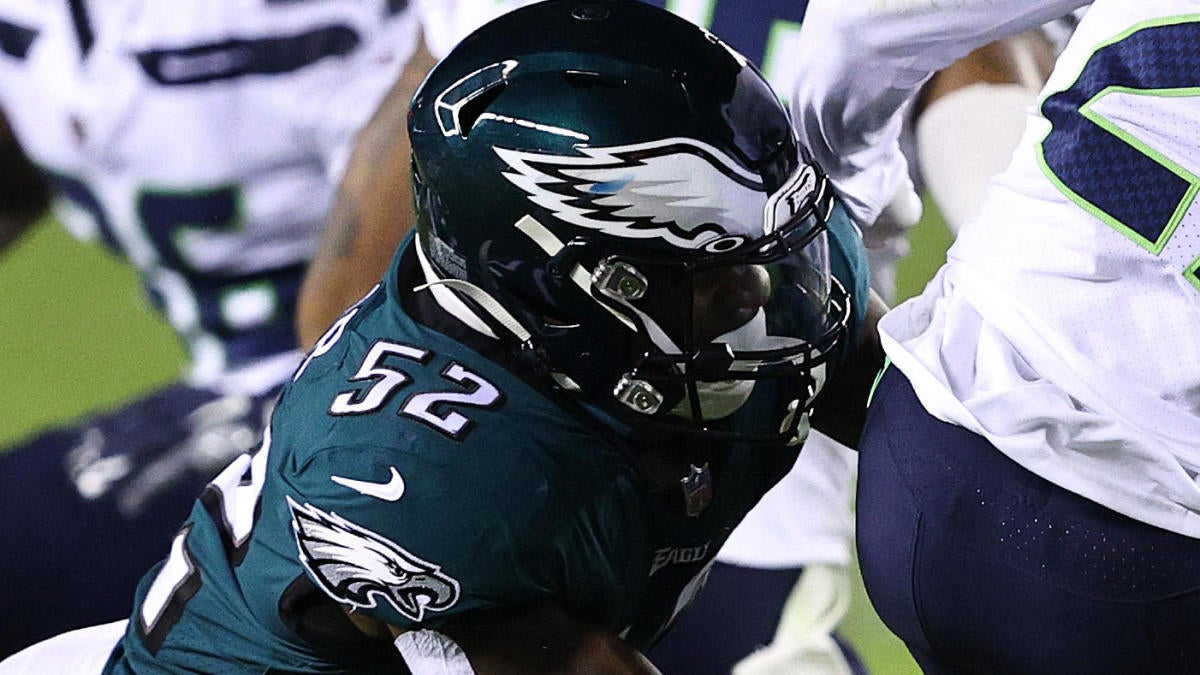 Eagles list Davion Taylor as 'week-to-week' with calf injury as linebacker  played way onto first-team defense 