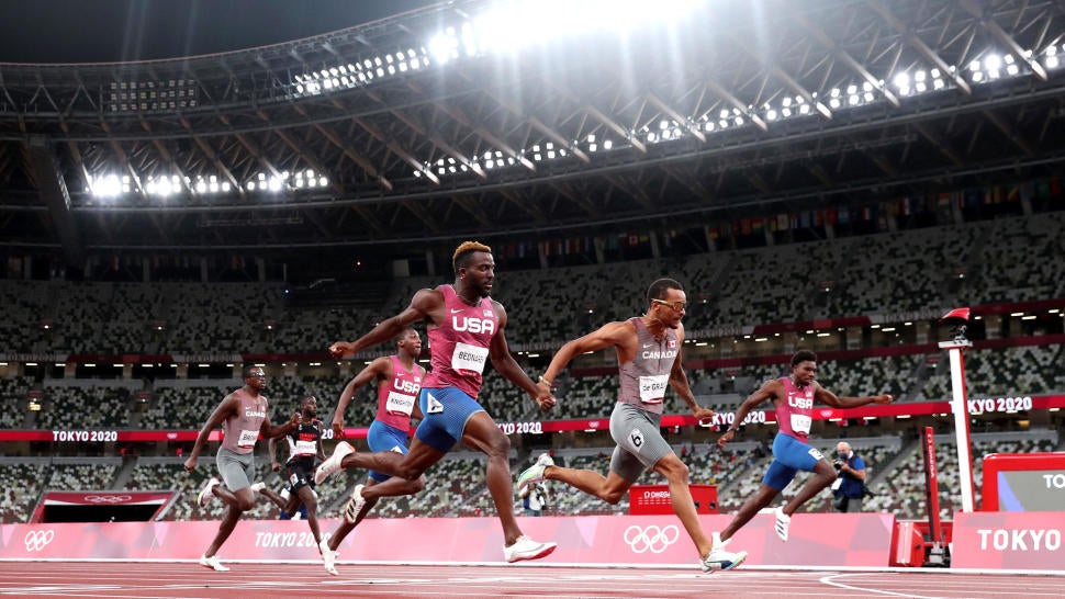 2020 Tokyo Olympics 200meter men's final Team USA's Kenny Bednarek