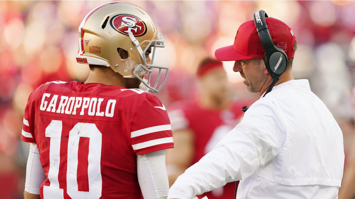 Kyle Shanahan doesn't commit to Jimmy Garoppolo as 49ers' starting QB for Week  8 at Bears - CBSSports.com