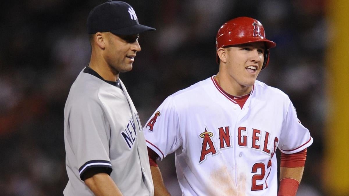 Yankees shortstop Derek Jeter, Angels outfielder Mike Trout donate