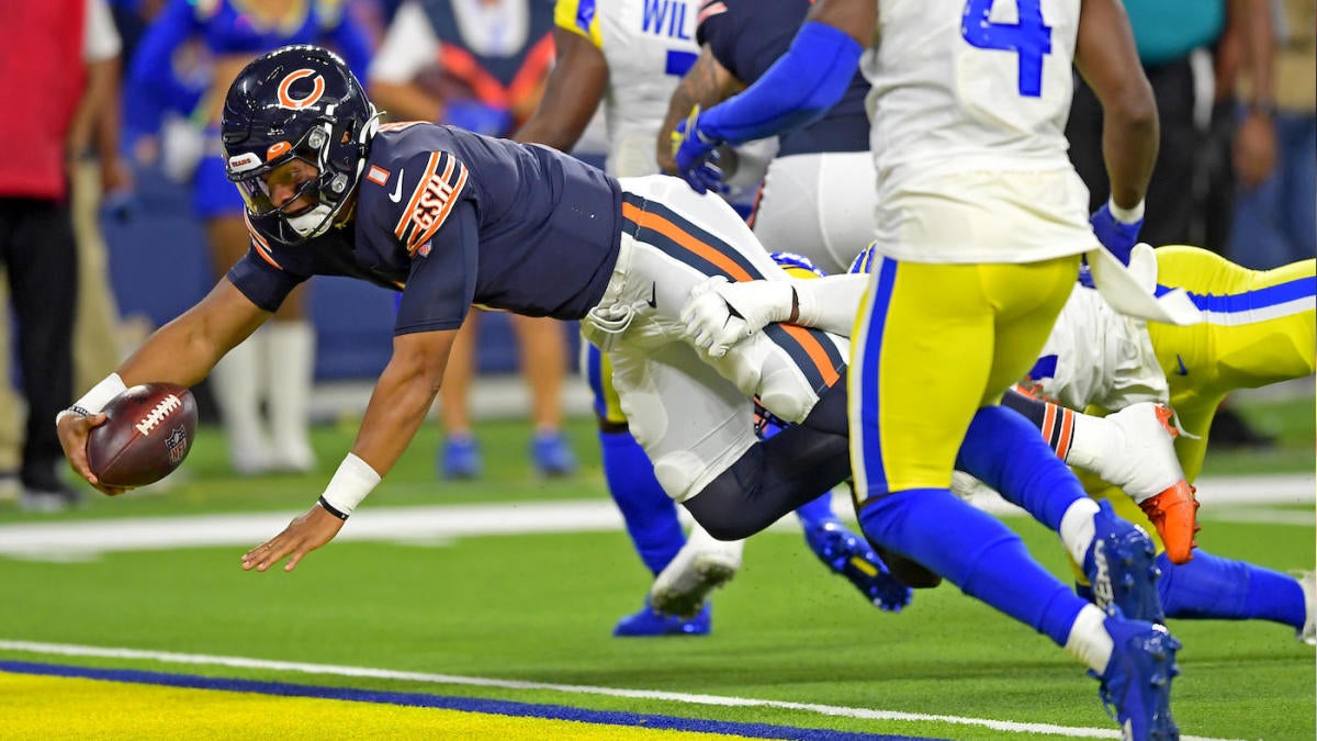 Bears' Justin Fields Reacts To First NFL Touchdown, Matt Nagy ...