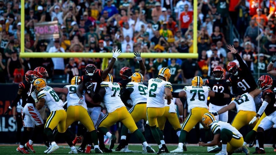 Packers at Bengals score, takeaways Mason Crosby hits gamewinning FG