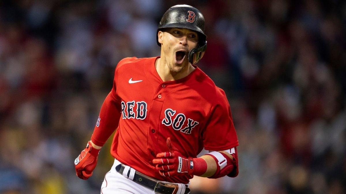 Kike Hernandez Sets Red Sox Postseason Record With Seven Straight Hits In Alds Vs Rays Cbssports Com