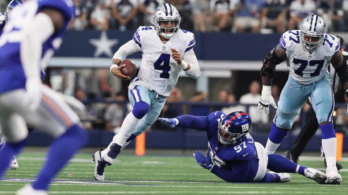 Prescott, Cowboys beat Giants 44-20 year after ankle injury