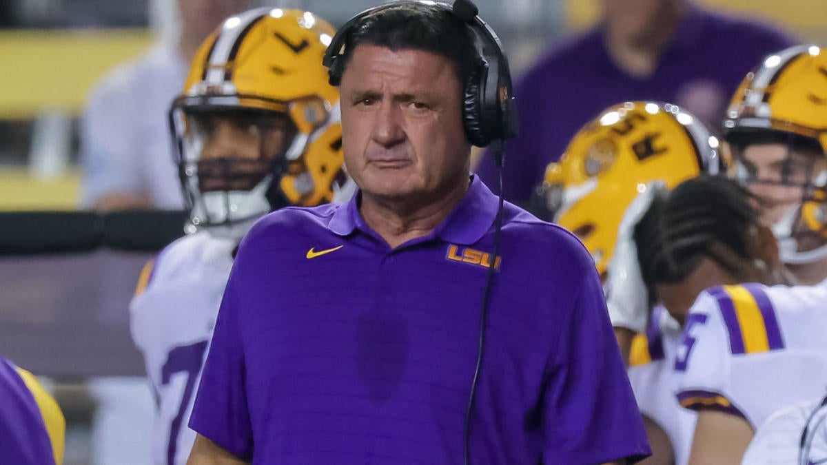 LSU football coach Ed Orgeron in pictures