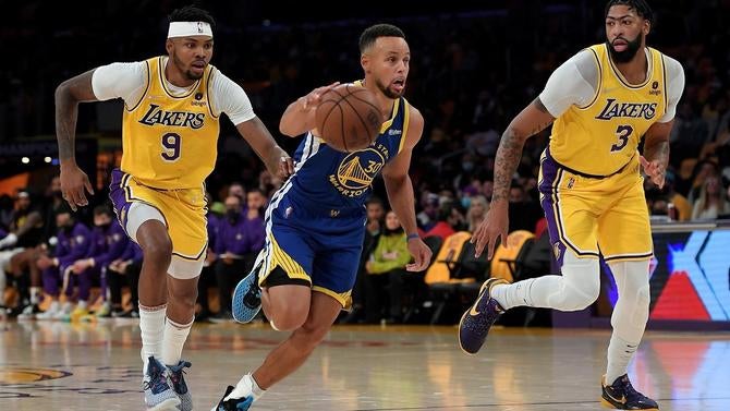Stephen Curry Golden State Warriors Los Angeles Lakers