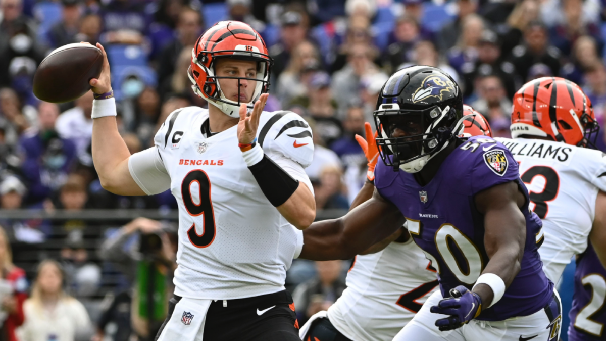 Cincinnati Bengals quarterback Joe Burrow reacts to Baltimore Ravens  defensive coordinator's pregame comments about Bengals QB after 525-yard  performance