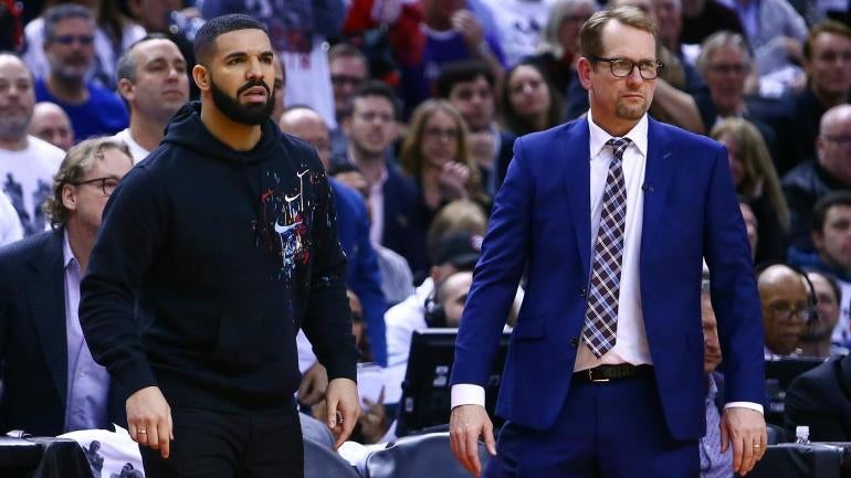 Drake Nick Nurse Toronto Raptors