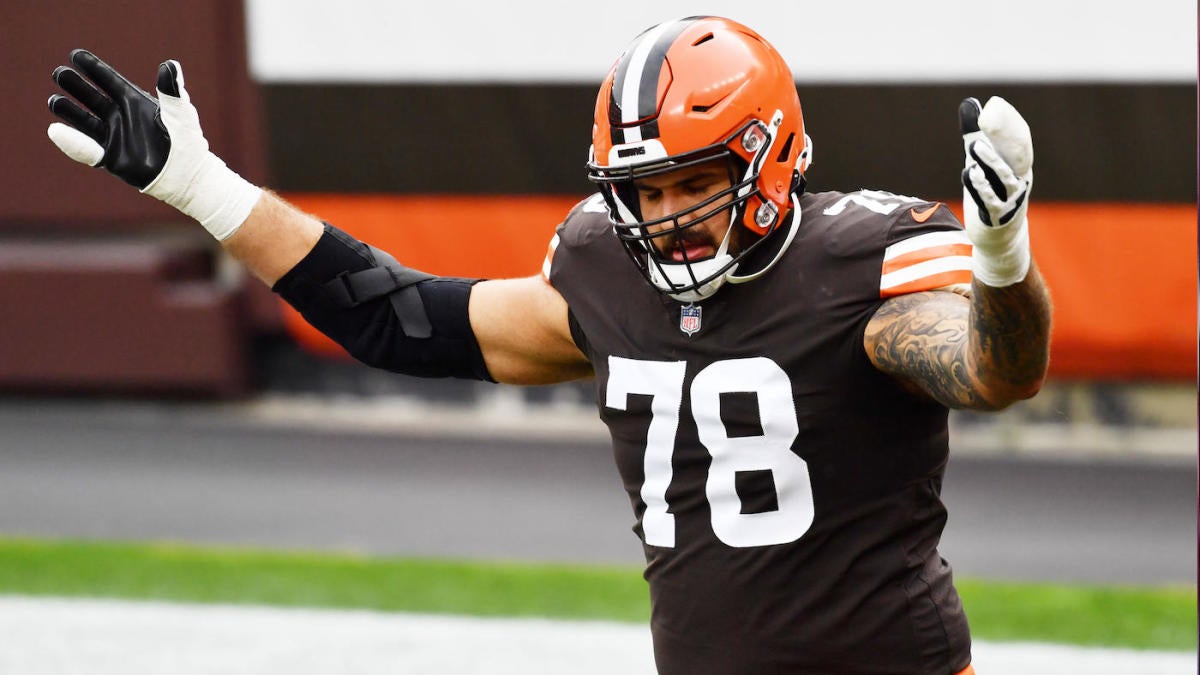 Jack Conklin Cleveland Browns Practice-Used #78 Brown Jersey