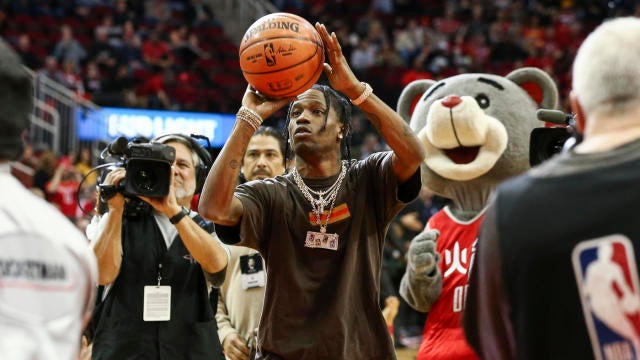 Travis Scott's remixed Rockets gear sells out in minutes - ABC13