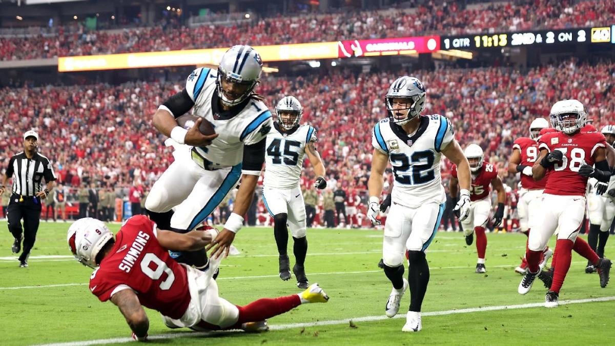 Skor, sorotan, pembaruan, jadwal NFL Minggu 10: Dua TD Cam Newton memicu ledakan Panthers vs. Cardinals