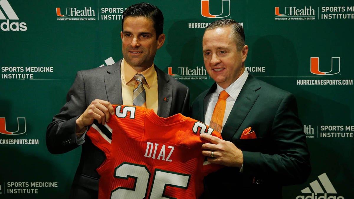 Miami coach Manny Diaz’s future in doubt as Hurricanes part with AD Blake James after eight years