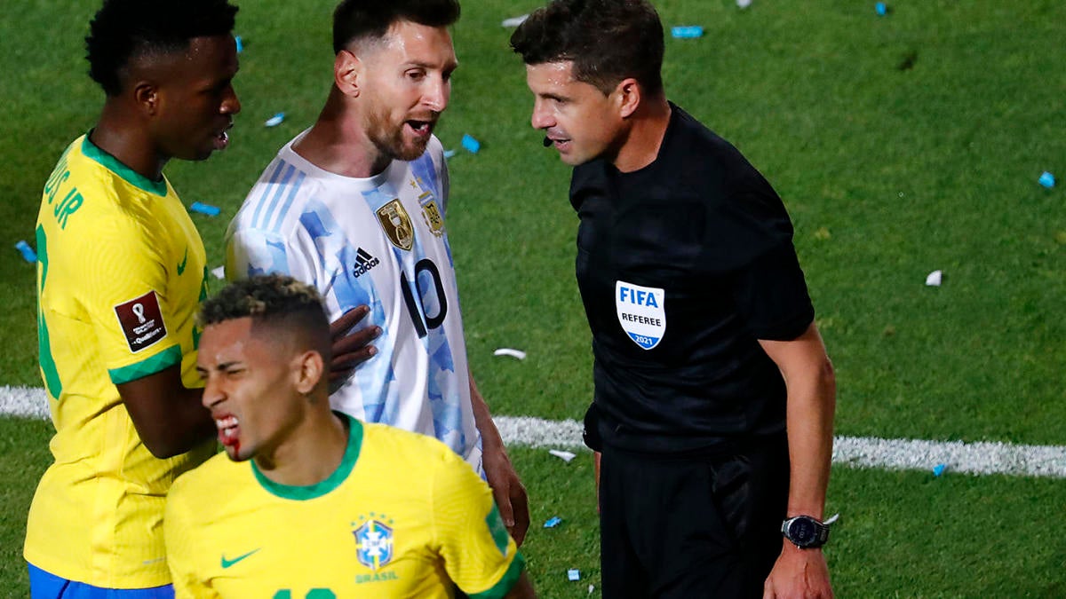 Skor Argentina vs. Brasil: Otamendi lolos dari kartu merah karena menyikut Raphinha, Vinicius Jr. bersinar saat seri