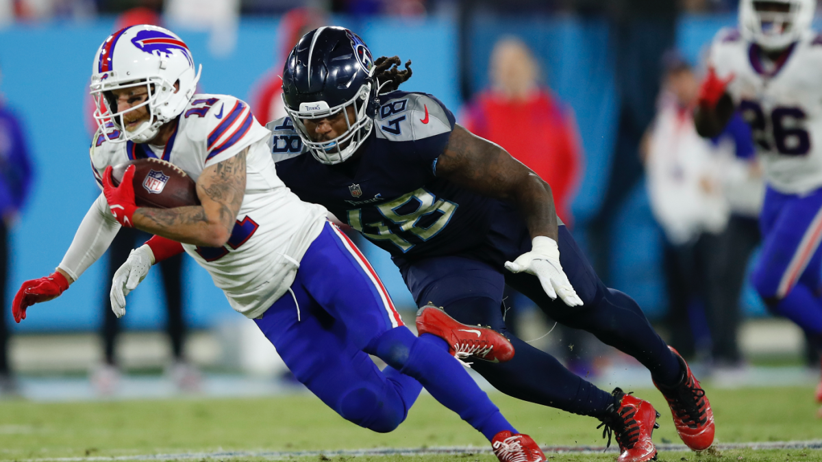 In Heinz Field return, Bud Dupree rallies Titans while standing on Steelers  logo