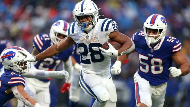 Brun bh udsultet Bills vs. Colts score: Jonathan Taylor explodes for franchise-record 5 TDs  as Indy pulls off upset in Buffalo - CBSSports.com