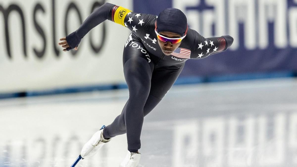 Pemain Amerika Erin Jackson memenangkan emas speedskating Piala Dunia ketiga berturut-turut menjelang Olimpiade Musim Dingin 2022