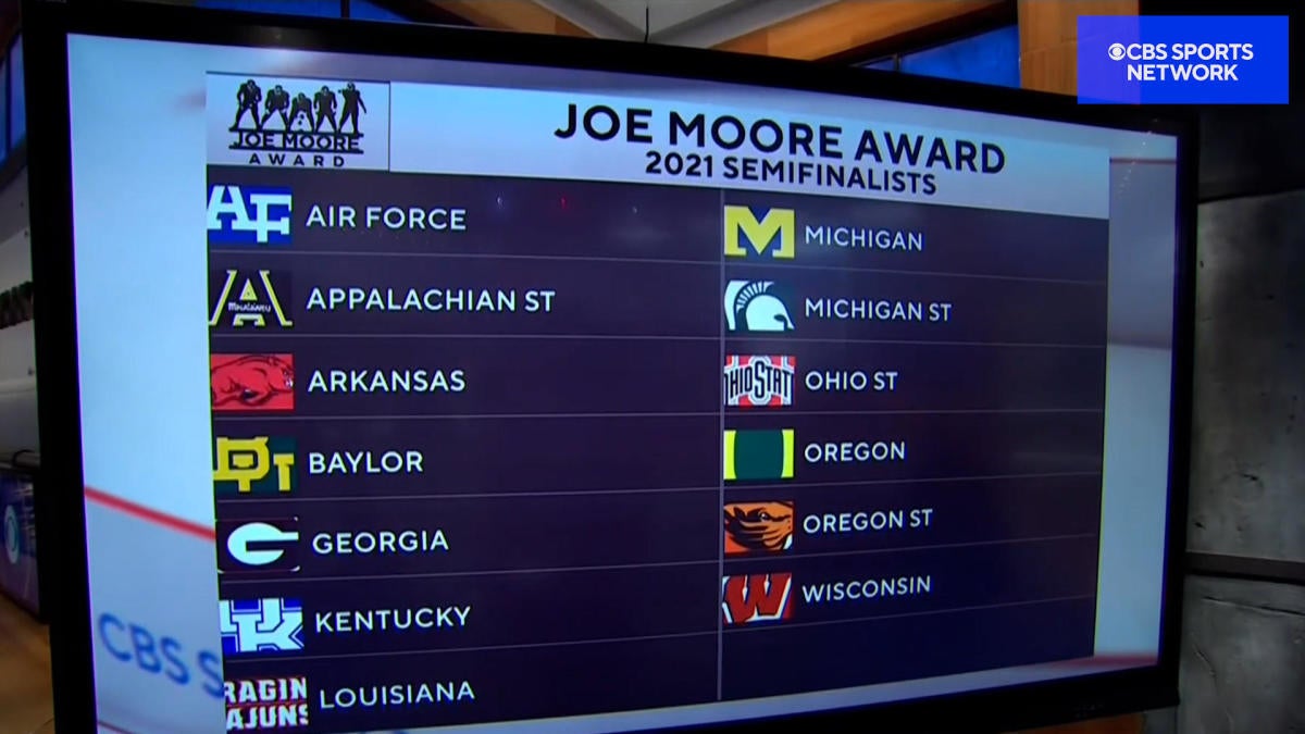 Inside College Football Predictions for The Joe Moore Award