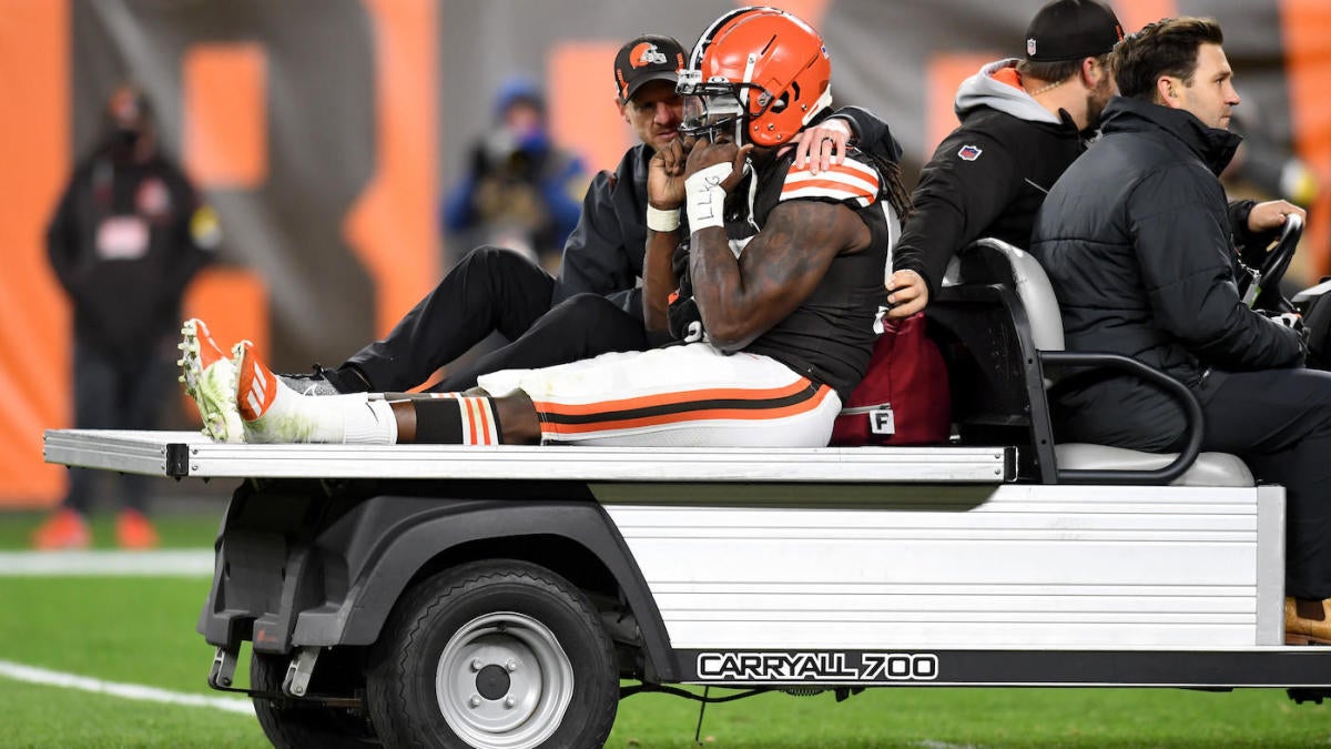 Takk McKinley dari Browns dikhawatirkan menderita Achilles yang robek, akan menjalani MRI pada hari Selasa, per laporan