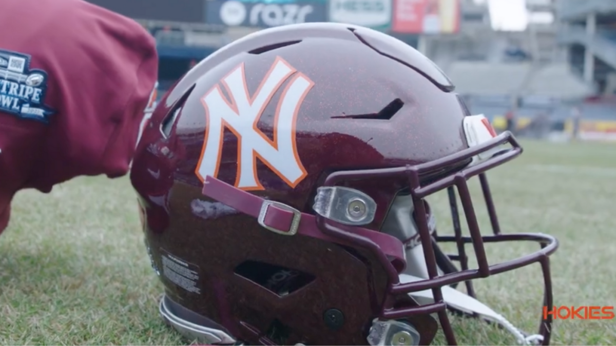 Notre Dame shows off pinstripe uniforms to be worn at Yankee Stadium