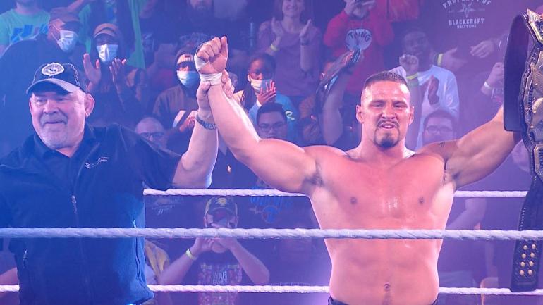 Rick Steiner and Bron Breakker at WWE NXT: New Year's Evil (2022)