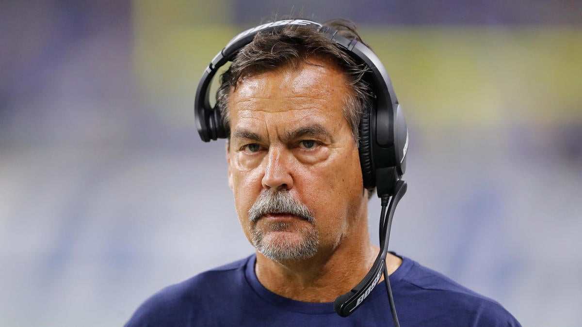 BIRMINGHAM, AL - MAY 13: Michigan Panthers head coach Jeff Fisher looks on  against the Tampa Bay Bandits during the USFL game on May 13, 2022 at  Protective Stadium in Birmingham, Alabama. (