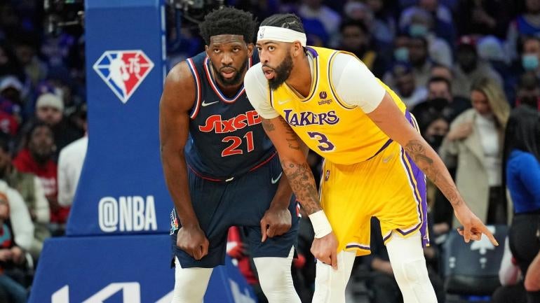 Joel Embiid Philadelphia 76ers Anthony Davis Los Angeles Lakers