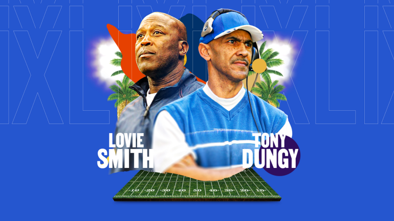 sb-41 Lovie Smith Tony Dungy Super Bowl 41