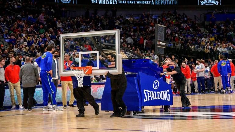 Dallas Mavericks Broken Basket Hoop Rim stanchion