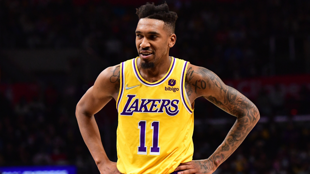 Los Angeles Lakers guard Malik Monk (11) during an NBA basketball