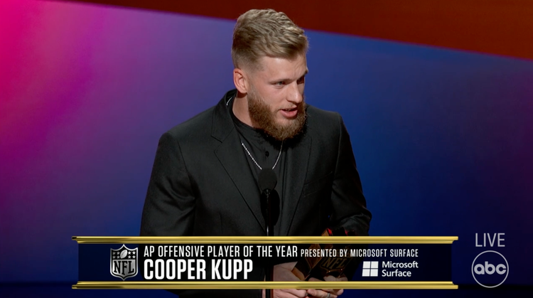 2022 NFL Honors: Cooper Kupp wins NFL Offensive Player of the Year award