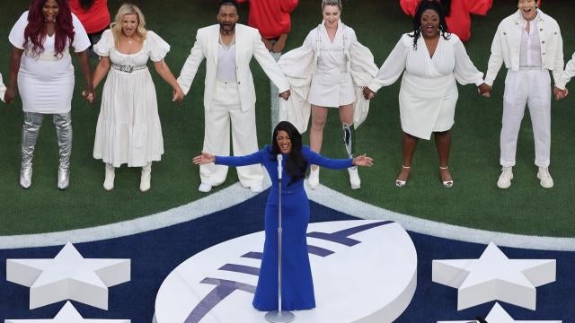 Super Bowl 2022: Mickey Guyton's national anthem performance and