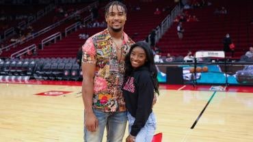 Simone Biles Jonathan Owens Houston Texans