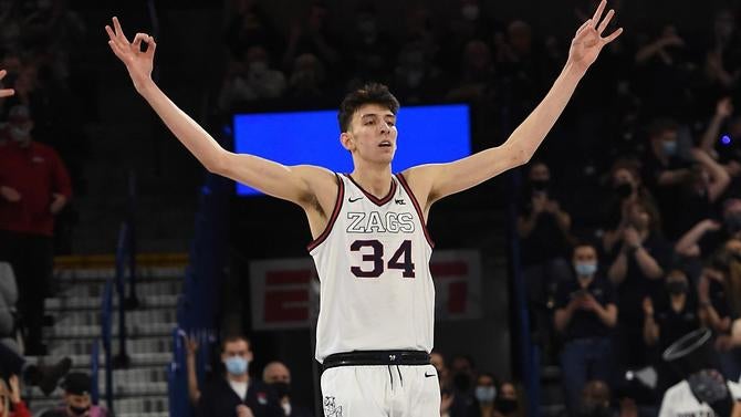 Chet Holmgren Gonzaga Bulldogs Zags