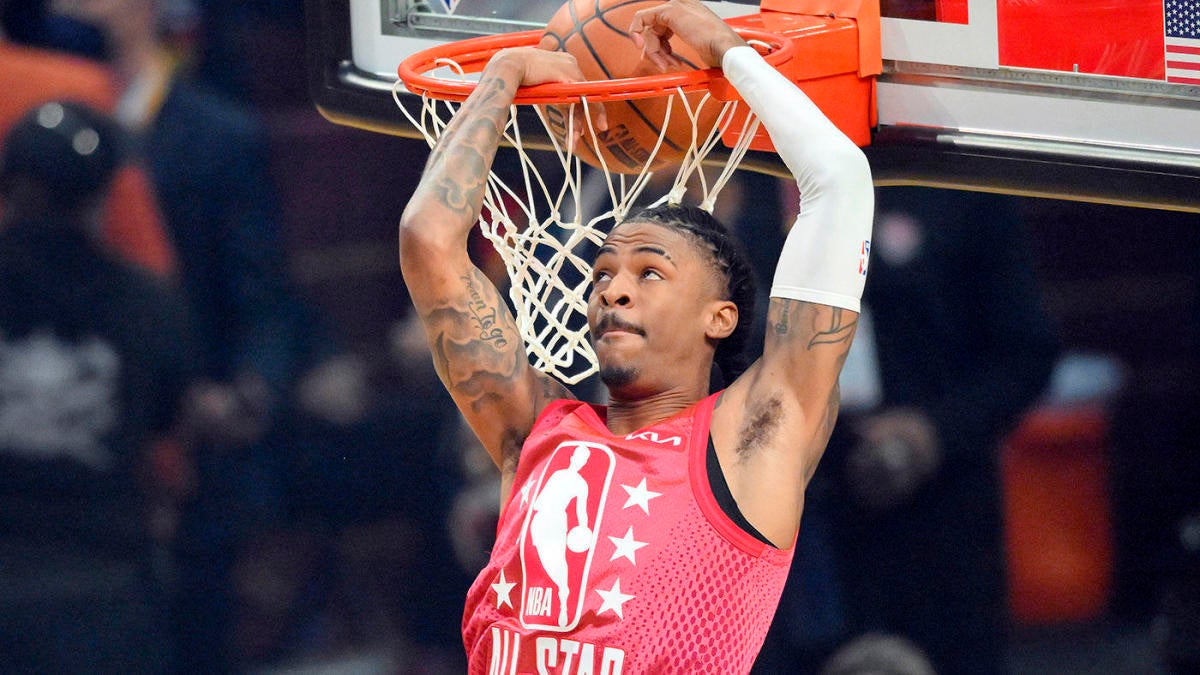 2022 NBA All-Star Game Ja Morant puts Dunk Contest to shame with two absurd alley-oop slams in first half