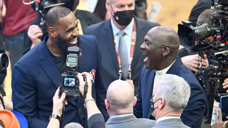 LeBron James shares All-Star moment with Michael Jordan, channels ...