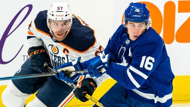Connor McDavid Mitchell Marner Edmonton Oilers Toronto Maple Leafs