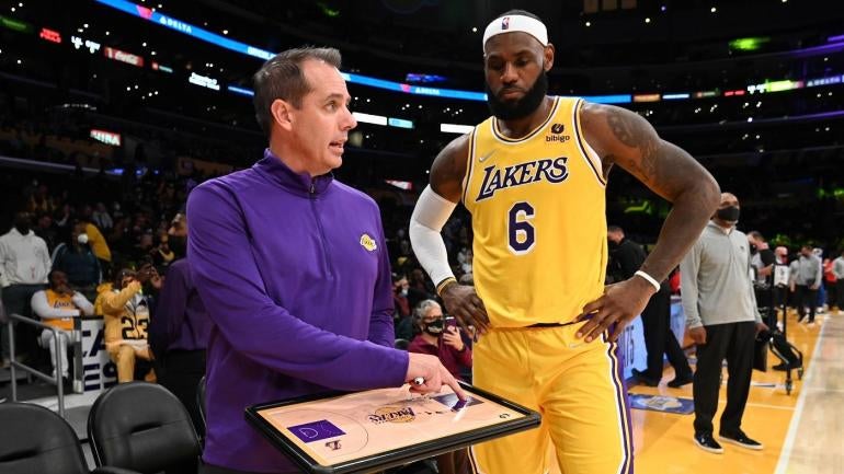 LeBron James Frank Vogel Los Angeles Lakers