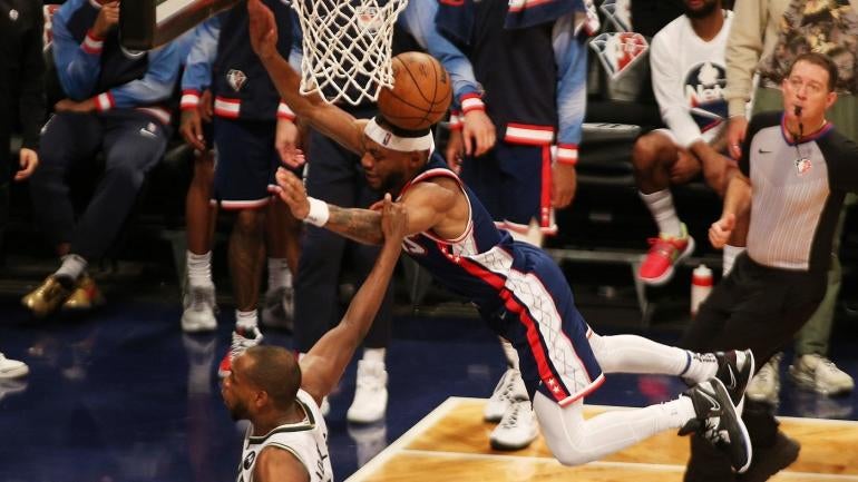 Bruce Brown Khris Middleton Bucks Nets USATSI