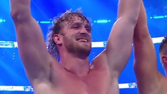 LOOK: Logan Paul wins at WrestleMania 38, defeating Rey Mysterio in tag  team match - CBSSports.com