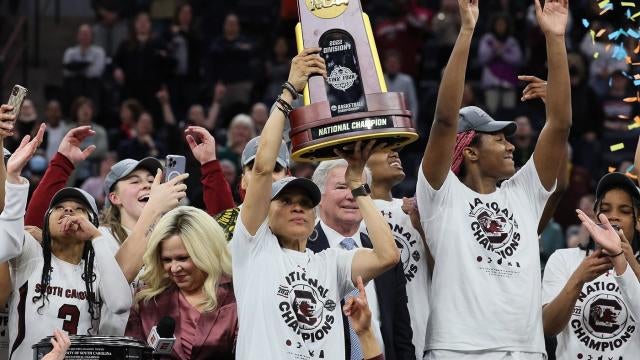 South Carolina National Championship trophy case