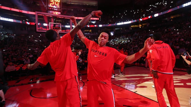 Scottie Barnes pregame Toronto