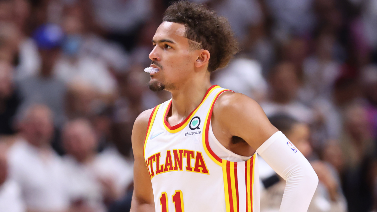 Bleacher Report on X: Trae Young started the game wearing a No. 8