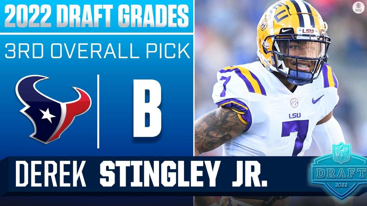 Derek Stingley Jr., grandson of Darryl Stingley, drafted 3rd overall