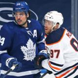 Auston Matthews Getty Connor McDavid Maple Leafs Oilers