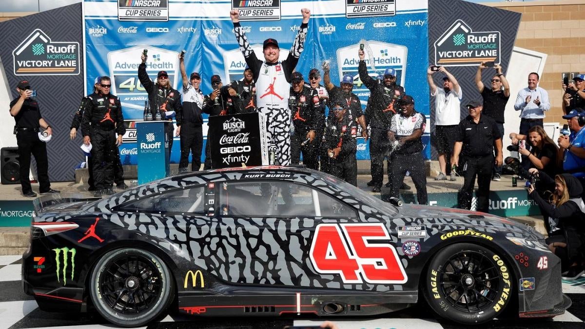 NASCAR at Kansas results Kurt Busch drives 23XI Racing into victory