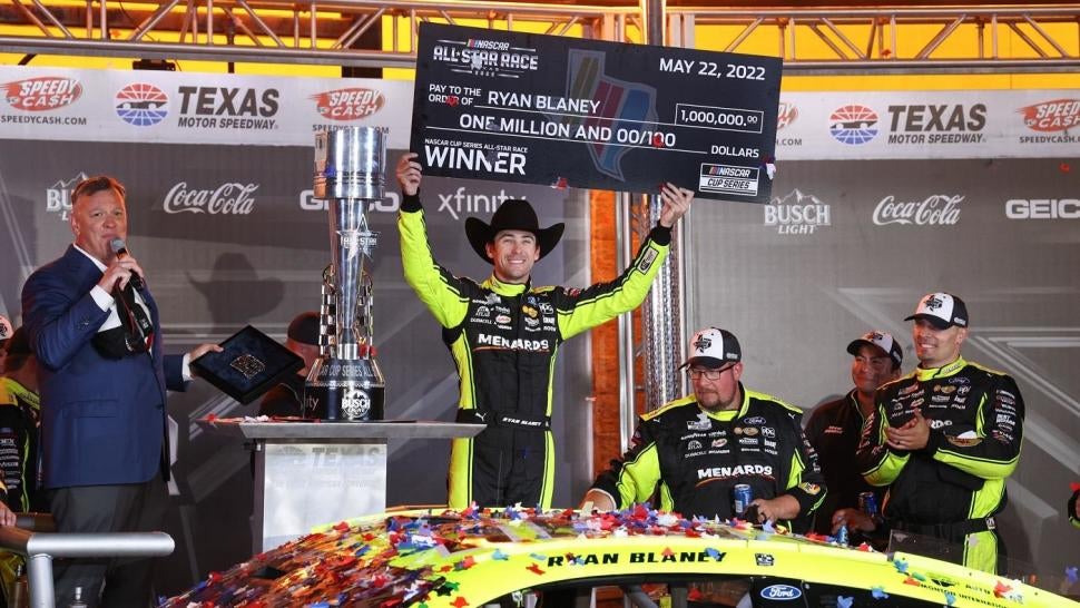 NASCAR All-Star Race Results: Ryan Blaney Drives Away From The Field To ...