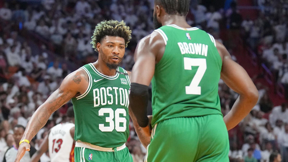 Celtics gegen.  Heat-Score: Boston entkommt der Miami-Rallye und rückt nach dem Gewinn von Wire-to-Wire-Spiel 7 ins NBA-Finale vor