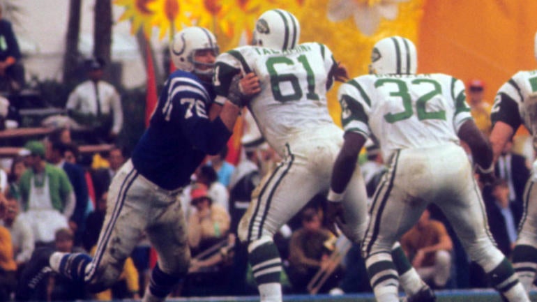 Bob Talamine, Jets yang memulai penjaga kiri di tim gelar Super Bowl dan All-Pro tiga kali, meninggal pada usia 83