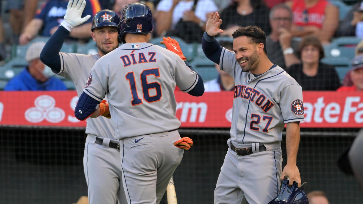 Astros' rout of Angels comes with some concern