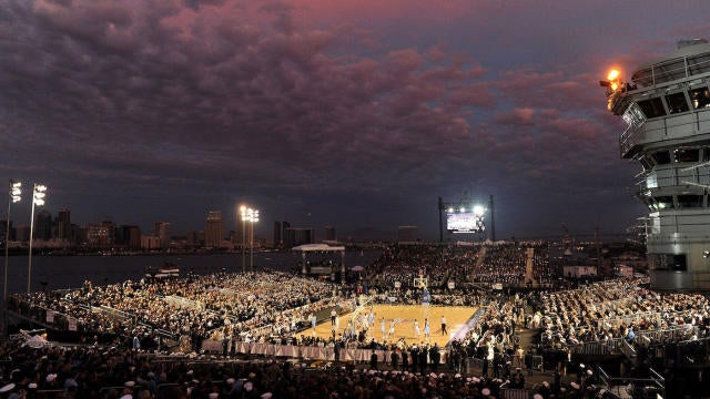 Michigan State to play on aircraft carrier for Veterans Day